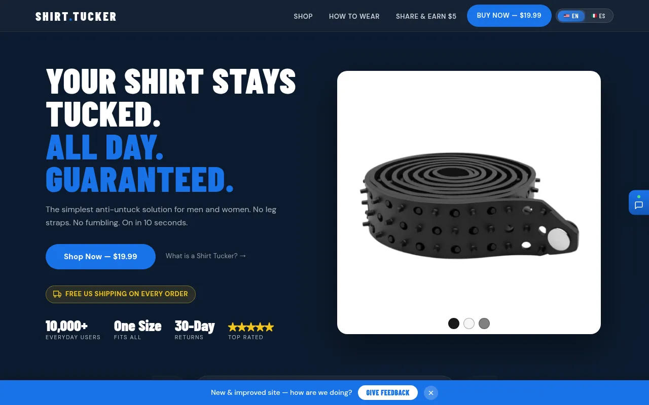 The Shirt-Tucker homepage